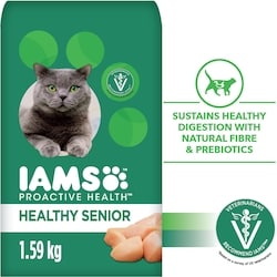 Iams Nourriture sèche pour chats âgés PROACTIVE HEALTH Healthy Senior avec poulet, sac 1.588 kg, 0,82 $/100g