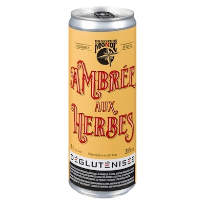 null Brasseurs du Monde Light Beer Ambrée aux Herbes (ID required at pick-up) 355 ml, $0.84/100ml
