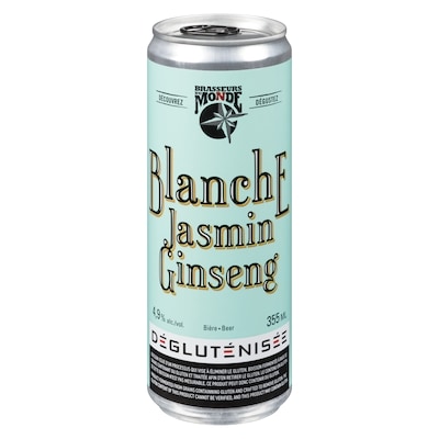 null Brasseurs du Monde Beer Blanche Jasmin Ginseng (ID required at pick-up) 355 ml, $0.84/100ml