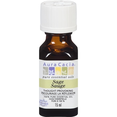 Aura Cacia Essential Oil Sage    15 ml, $99.93/100ml