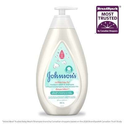 Johnsons Newborn Wash & Shampoo  800 ml, $1.62/100ml