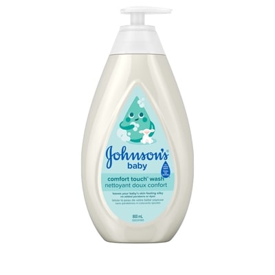 Johnsons Nettoyant Doux Coton et shampoing pour nouveau-nés 800 ml, 1,62 $/100ml