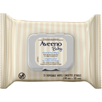 Aveeno Aveeno Lingettes Bb Peau Snsbl 25 ea, 0,30 $/1ch