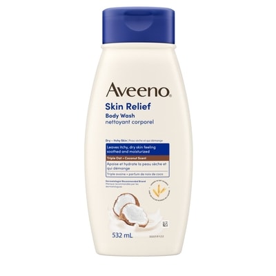 Aveeno Skin Relief Body Wash with Coconut Scent Sensitive Skin 532 ml, $2.44/100ml