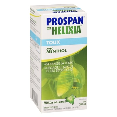 Helixia Prospan Sirop Toux avec Menthol 200 ml, 9,00 $/100ml