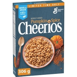 General Mills Cheerios Cereal Pumpkin Spice 306 g, $1.63/100g