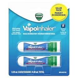Vicks Vapoinhaler Inhaler, Twin Pack 2x0.4 ml, $2,122.50/100ml