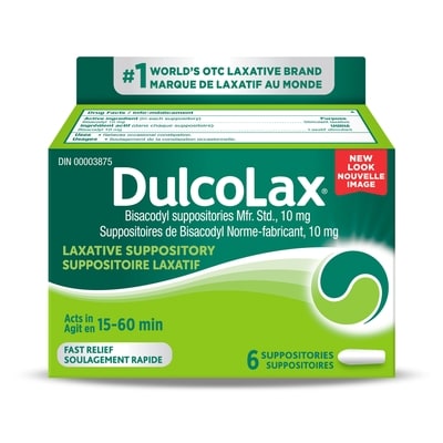 Dulcolax Suppositories 6Ct 6 ea, $1.67/1ea