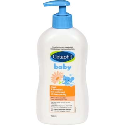 Cetaphil Baby Wash & Shampoo with Organic Calendula Hair & Body 400 ml, $4.62/100ml
