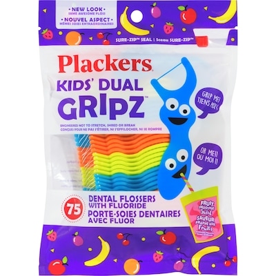 Plackers Dental Flossers With Fluoride Fruit Smoothie Swirl 75 ea, $0.04/1ea
