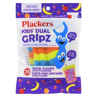Plackers Dental Flossers With Fluoride Fruit Smoothie Swirl 75 ea, $0.06/1ea