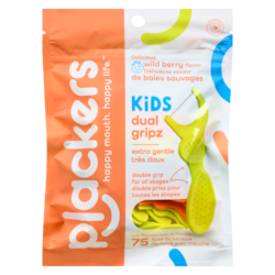 Plackers Flossers à double prise pour enfants 75 ea, 0,07 $/1ch