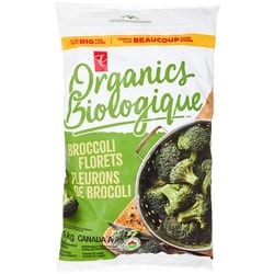 PC Organics Broccoli Florets Club Size 1.5 kg, $0.93/100g