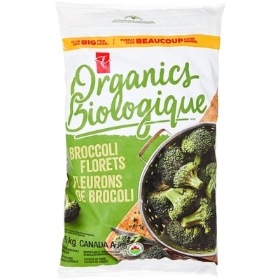 PC Biologique Fleurons De Brocoli Format Club 1.5 kg, 1,00 $/100g