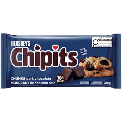 Hershey's Chipits 70% Dark Chocolate Chunks, 200G 200 g, $3.00/100g