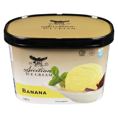 Sicilian Ice Cream Banana 1.65 l, $0.50/100ml