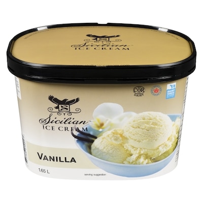 Sicilian Ice Cream Vanilla 1.65 l, $0.50/100ml