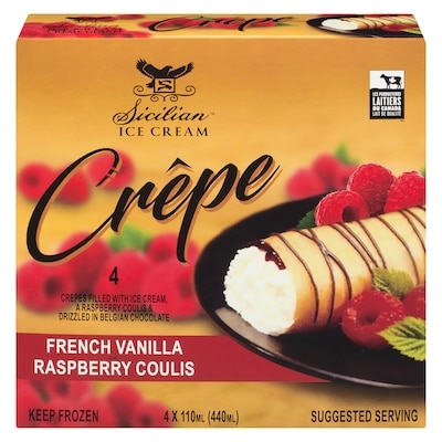 Sicilian Ice Cream Crepes 4x110.0 ml, $1.70/100ml