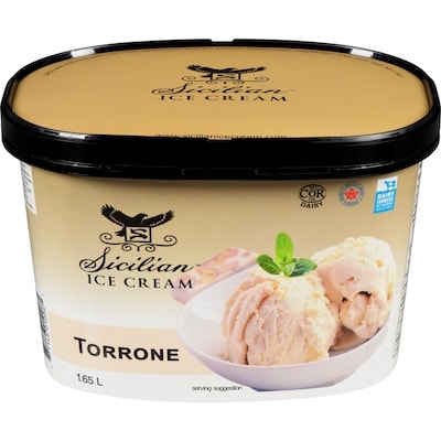 Sicilian Ice Cream Torrone 1.65 l, $0.50/100ml