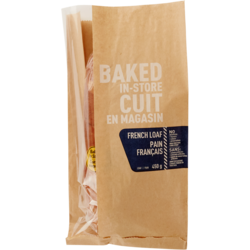 null French Bread Unsliced 450 g, $0.66/100g