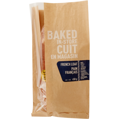 null French Bread Unsliced 450 g, $0.66/100g