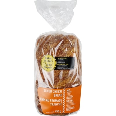 null Cheese Bread Sliced 450 g, $1.38/100g