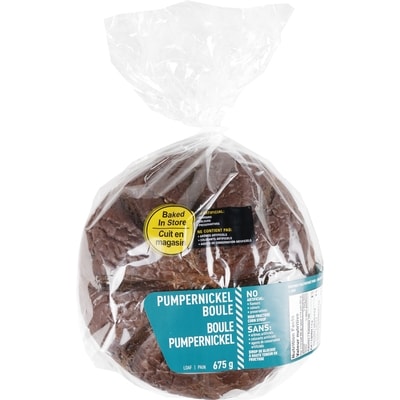null Pumpernickel Boule 675 g, $0.64/100g