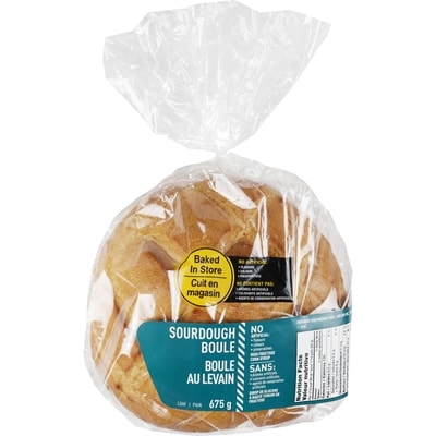 null Sourdough Boule Bread 675 g, $0.68/100g