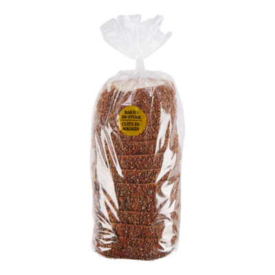 null Pain au chia tranché 450 g, 0,78 $/100g