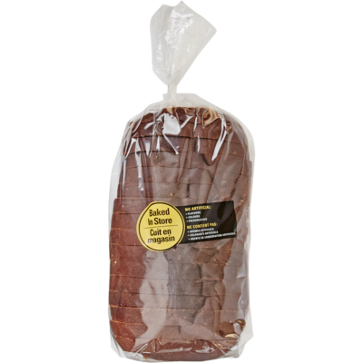 null Pain pumpernickel tranché 450 g, 0,71 $/100g