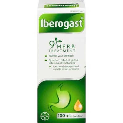 Iberogast 9 Herb Treatment, Gastro-intestinal Disturbance Symptom Relief 100 ml, $33.99/100ml