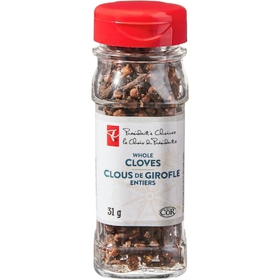 President's Choice Whole Cloves 31 g, $29.00/100g