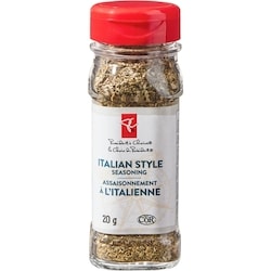 le Choix du Président Assaisonnement à l'italienne 20 g, 30,00 $/100g