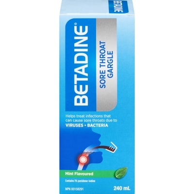 Betadine Sore Throat Gargle 240 ml, $6.04/100ml