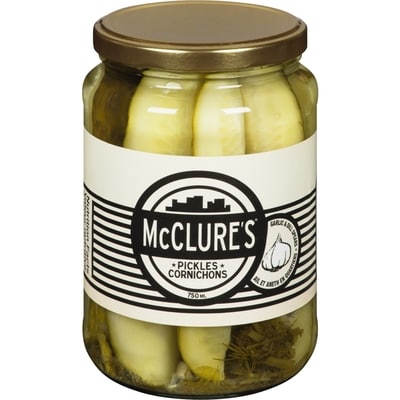 McClure’s Mclr Cornichons Ail Et Aneth 750 ml, 1,20 $/100ml