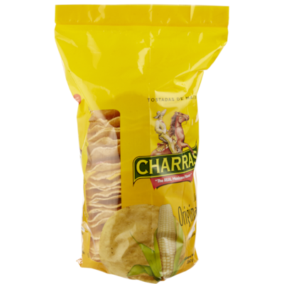 Charras Charras Tostadas de Maïs Saveur Originale avec Sel de Mer 350 g, 1,14 $/100g