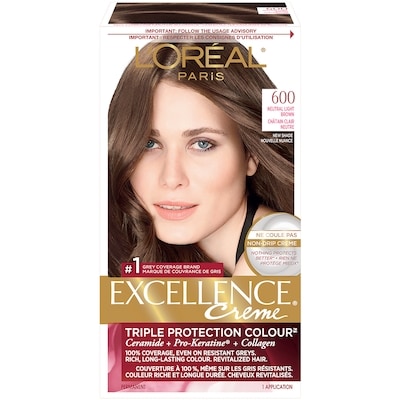 L'Oreal Paris Excellence Crème, 600 Natural Light Brown 1 ea, $13.00/1ea