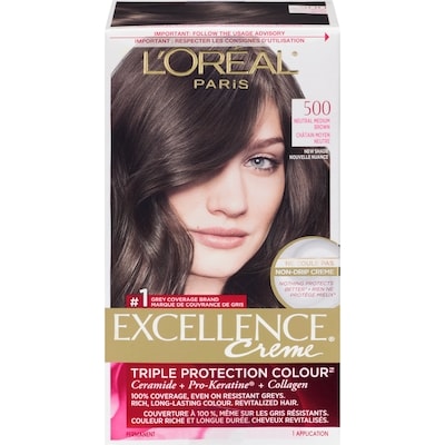 L'Oreal Paris Excellence Creme, 500 Natural Medium Brown 1 ea, $16.69/1ea