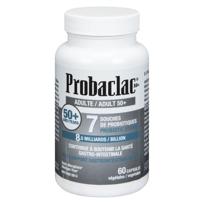 Probaclac Adulte 50+ Ans Capsules Végétales 60 ea, 0,52 $/1ch