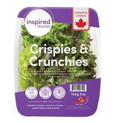 Inspired Leaves Washed Lettuce Crispies & Crunchies 142x142.0 g, $4.23/100g