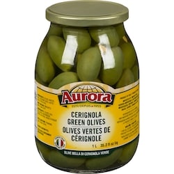 Aurora Green Olives Cerignola 1 l, $0.95/100ml