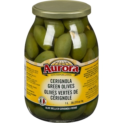 Aurora Olives vertes Cerignola 1 l, 1,00 $/100ml