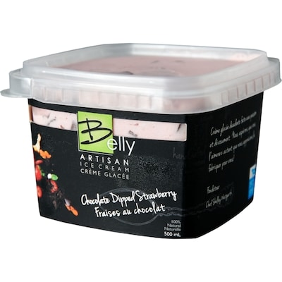 Belly Strawberry Ice Cream with Dark Chocolate Chunks 500 ml, $1.60/100ml