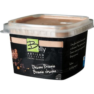 Belly Real Ice Cream Obscene Chocolate Brownie 500 ml, $1.60/100ml