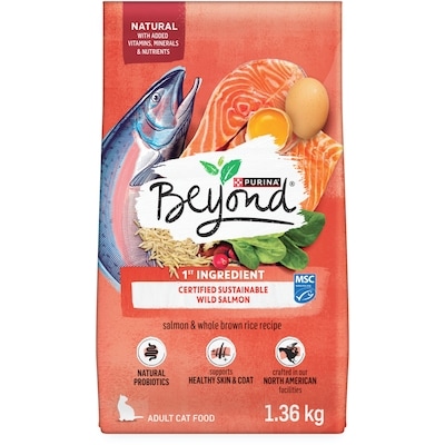 Purina Beyond Simply Salmon & Whole Brown Rice Recipe, Dry Cat Food 1.36 kg, $1.32/100g