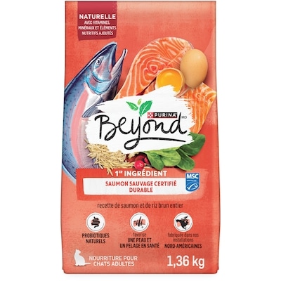 Purina Beyond simply recette de saumon et de riz brun entier, nourriture sèche pour chats 1.36 kg, 1,32 $/100g