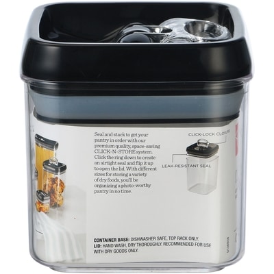 Click-N-Store Pantry Organizing Container, Square 3.4L
