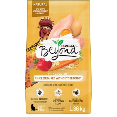 Purina Beyond Simply Farm-Raised Chicken & Whole Oat Meal Recipe, Dry Cat Food 1.36 kg, $1.32/100g