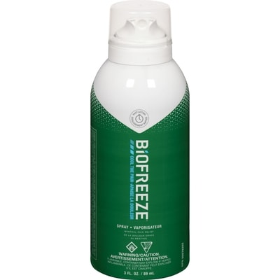Biofreeze Continuous 360° Spray Cold Therapy Pain Relief 89 ml, $15.72/100ml