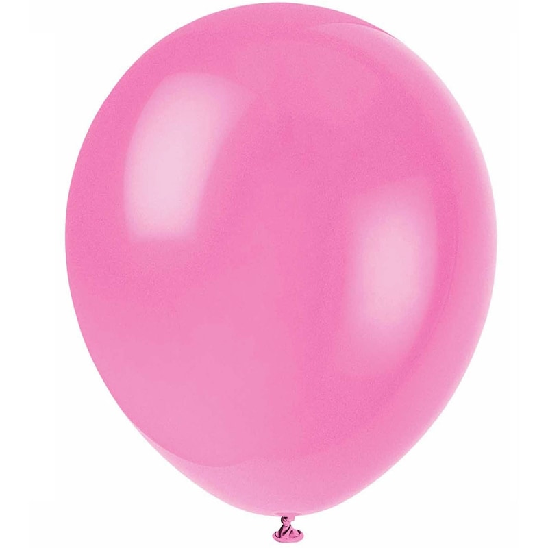 12" Latex Balloons, 10ct - Bubblegum Pink